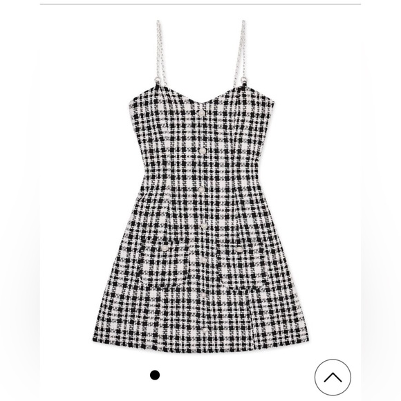 NEW! AIR SPACE Small Bead Buttons Mini Dress (Black) - Picture 6 of 9